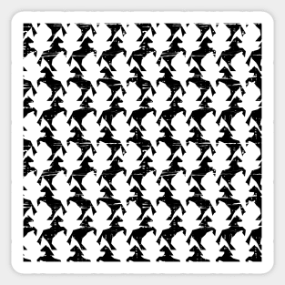 Repeating pattern with jumping horses Sticker